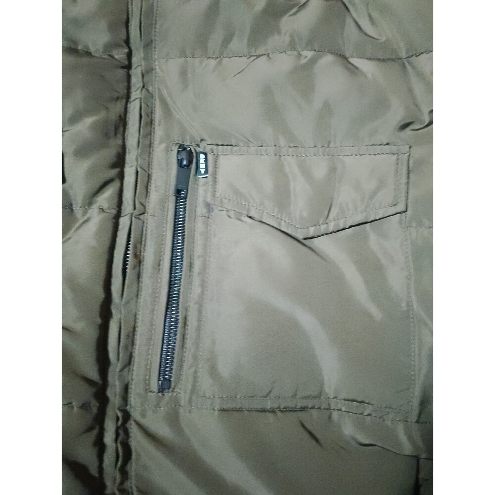 DKNY Olive Green Quilted Puffer Jacket - Picture 8 of 16